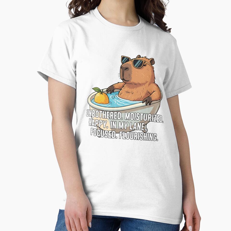 Funny meme - Unbothered, Moisturized Capybara - Zen Vibes by hamishby