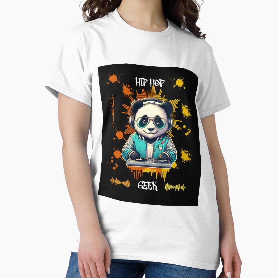 Hip Hop Geek, Rap, DJ, Panda by bluesquidink
