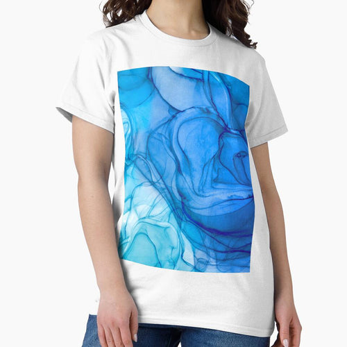 Abstract liquid art alcohol ink, liquid marble art design, abstract marble art, liquid art, aqua blue watercolor by ZeinabTaha