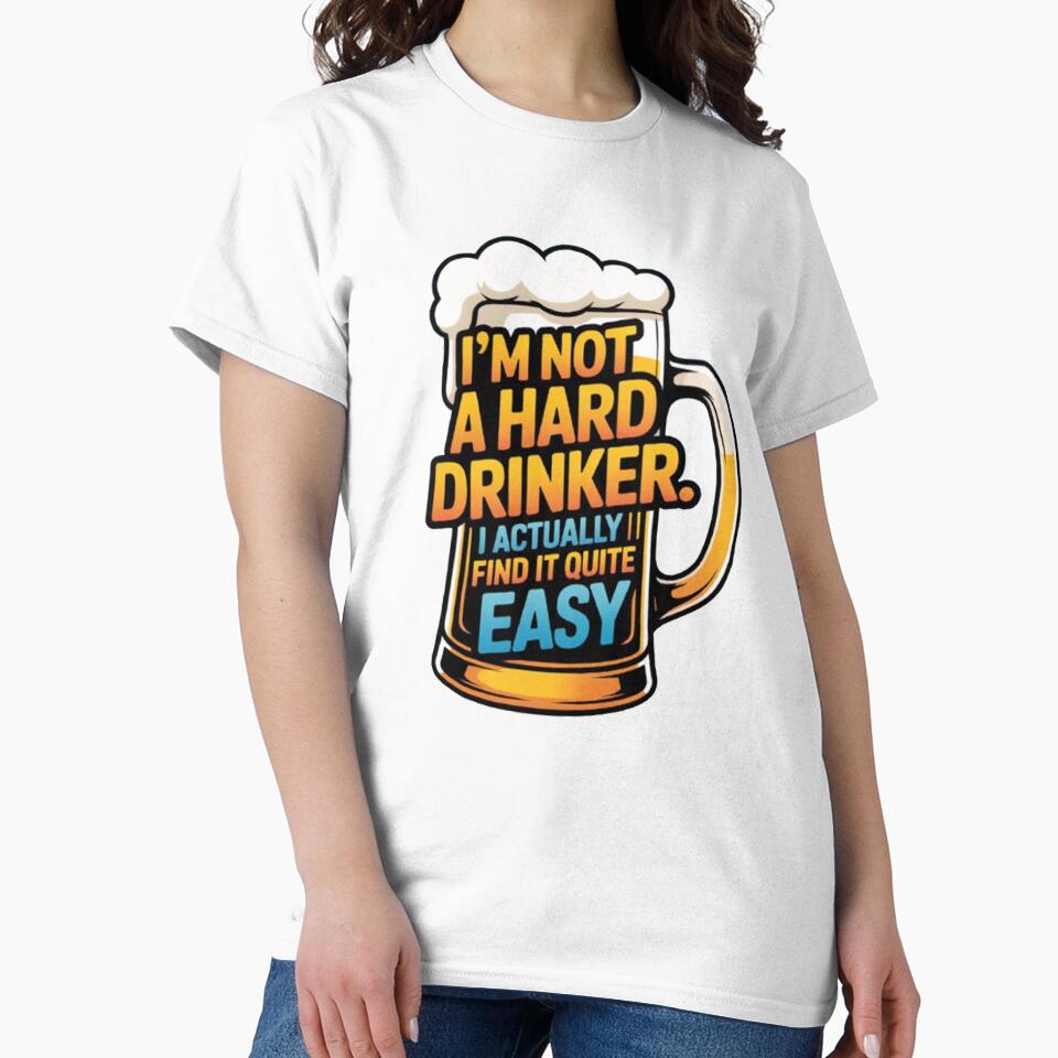 Funny Beer Humor I'm not a hard drinker by fantasticdesign