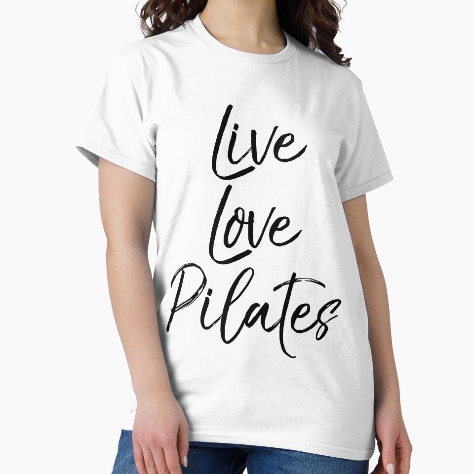Live Love Pilates Funny Workout Quote by TNDesignStudio