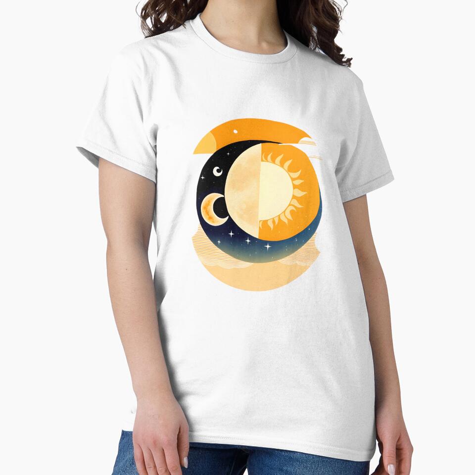 Sun and Moon Celestial Bohemian Art by hyggefolkart