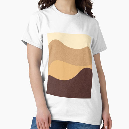 Abstract modern art in beige by birasart