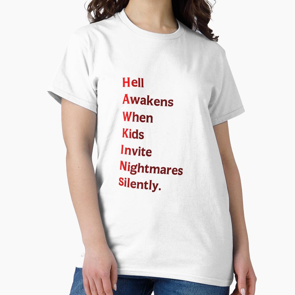 HAWKINS Acrostic – Stranger Horror Neon Style by Paulina Szymoniak