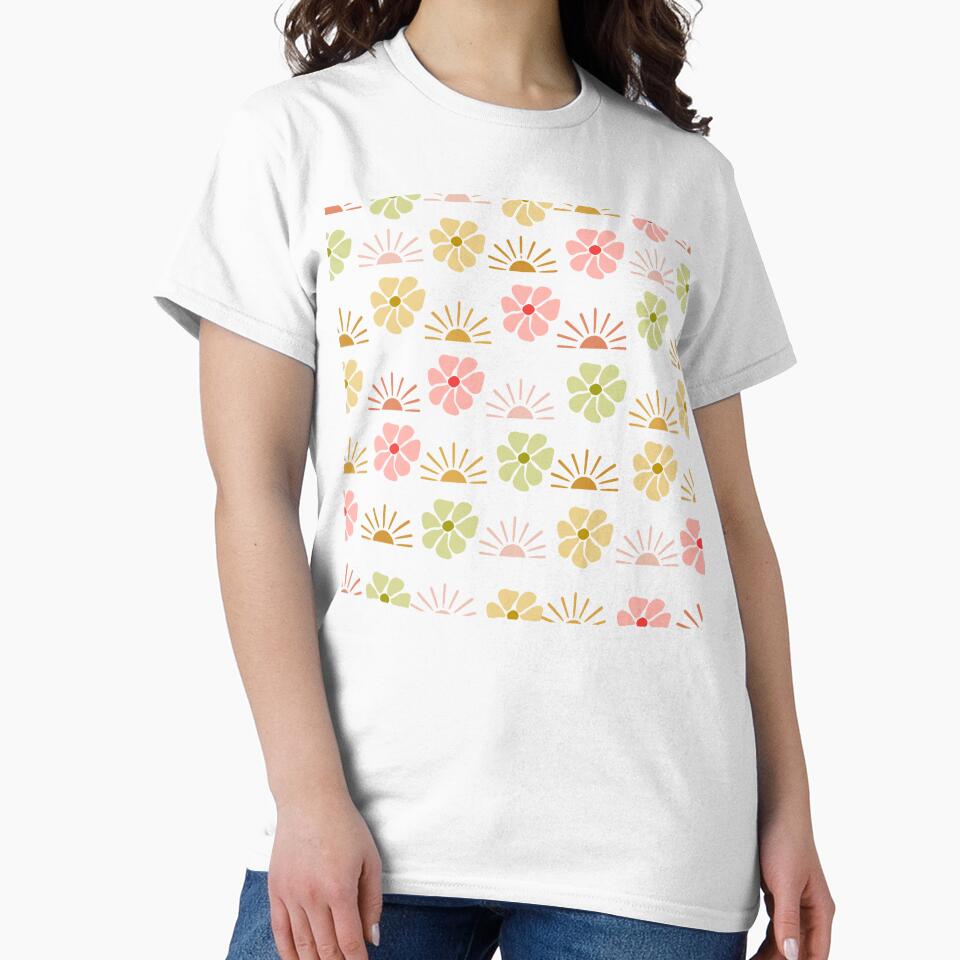 Retro Abstract Flower Pattern by shazdesign24