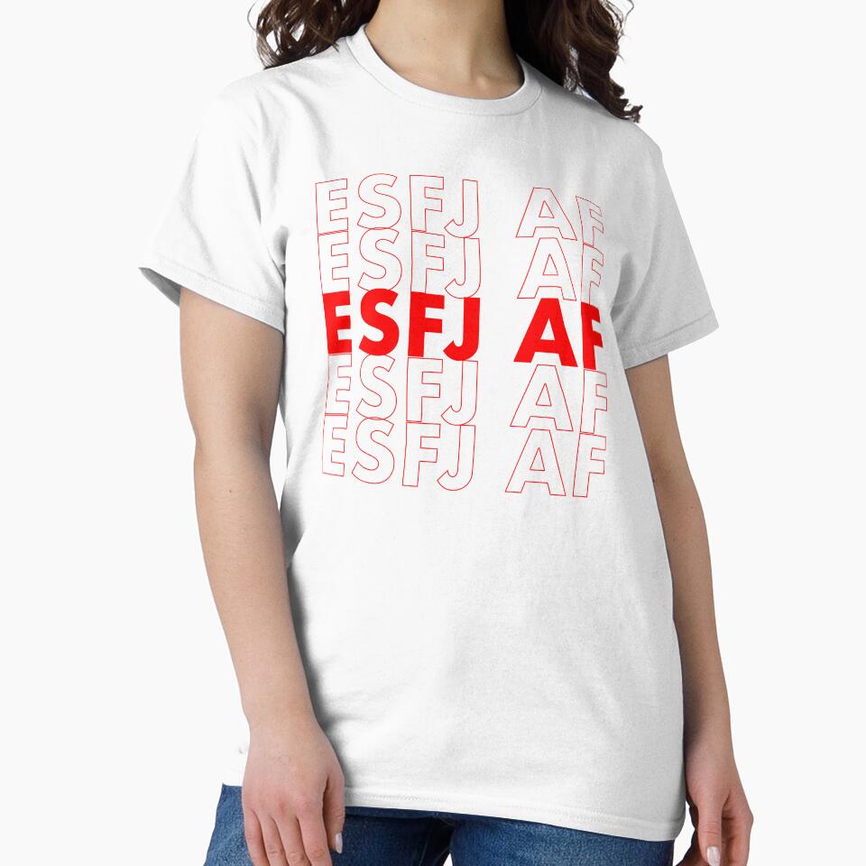 ESFJ AF Red Personality MBTI Funny Shirt by FanaticTee