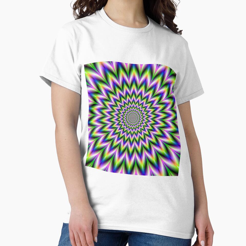 Star Flower in Green Blue and Violet Eye Bender by Golden-Peace