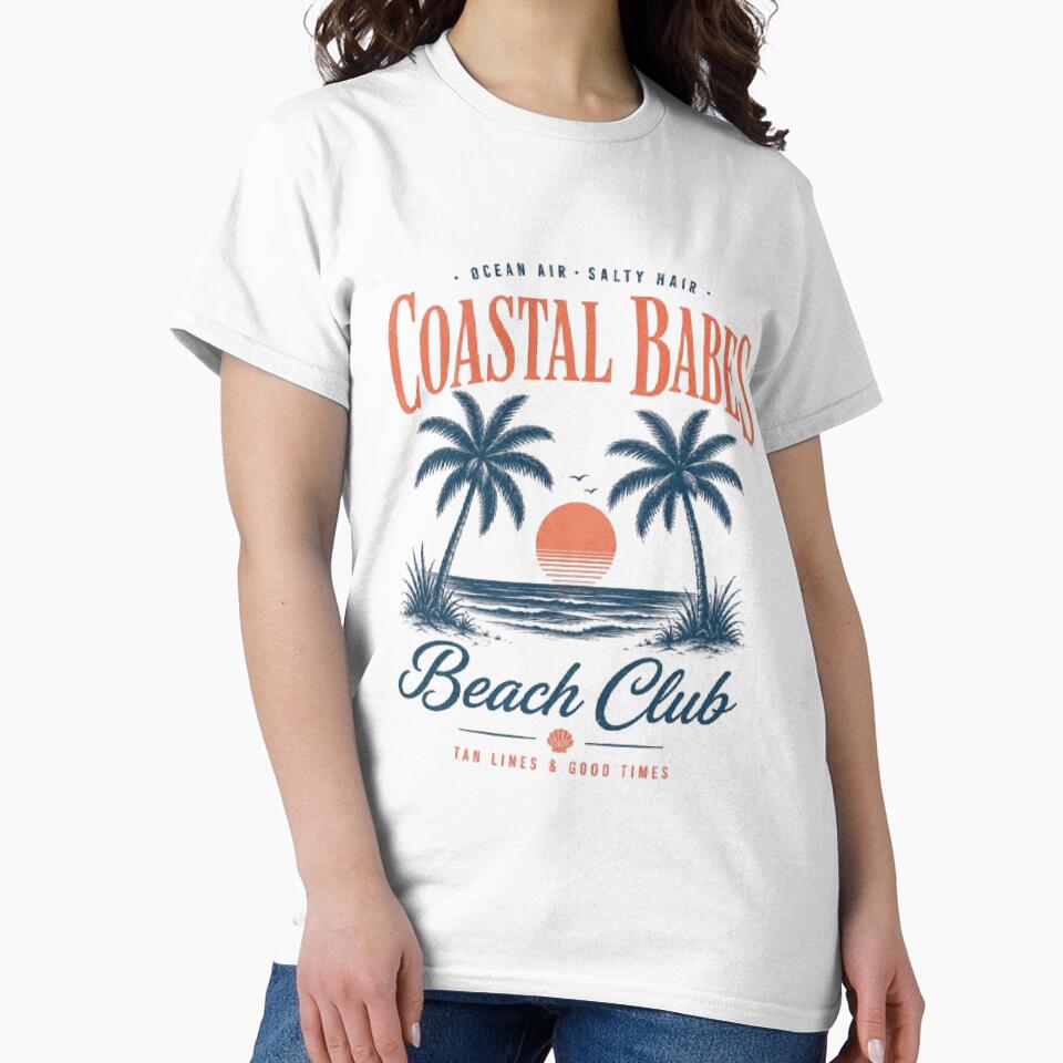 Coastal Babes Beach Club Retro Sunset by AveniaOficial