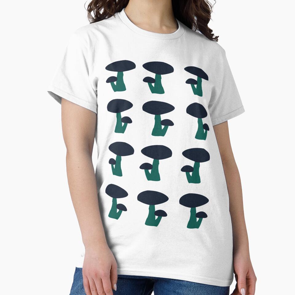 Cute Mushroom Pattern by Nisha Prabhu