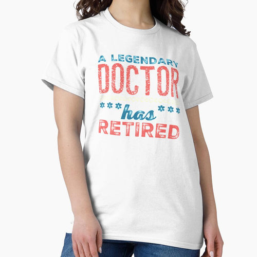 A Legendary Doctor Has Retired Blue Pink Peach Font by HppyStrngHelthy