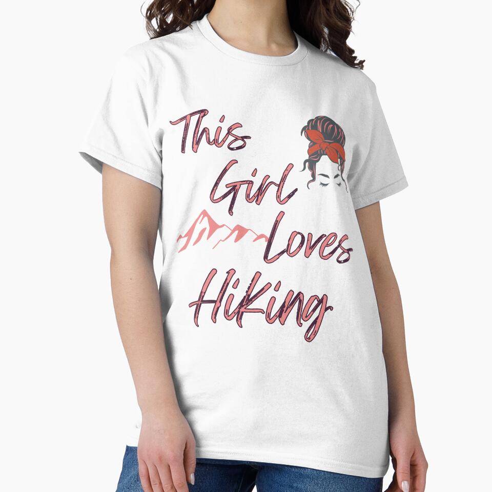 This Girl Loves Hiking,Girl Hiker,Hiking Woman by Rally-Girl