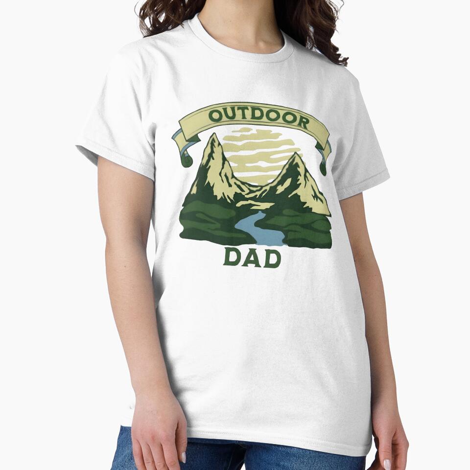 Outdoor dad, funny and cool nature lover by Merchattack