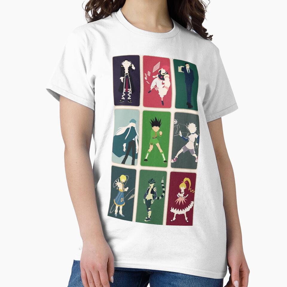 Minimalist Hunter Characters – Clean Anime Poster Design by PosterFuel