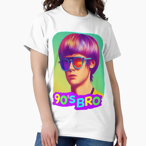 90'S Bro With Bowlcut Retro Party Design For Men Born In The 90S by elinateaundra