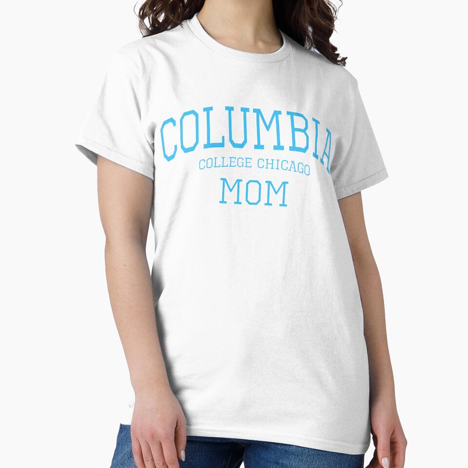Columbia College Chicago Parent Mom High Quality Print (Blue) by blomdel