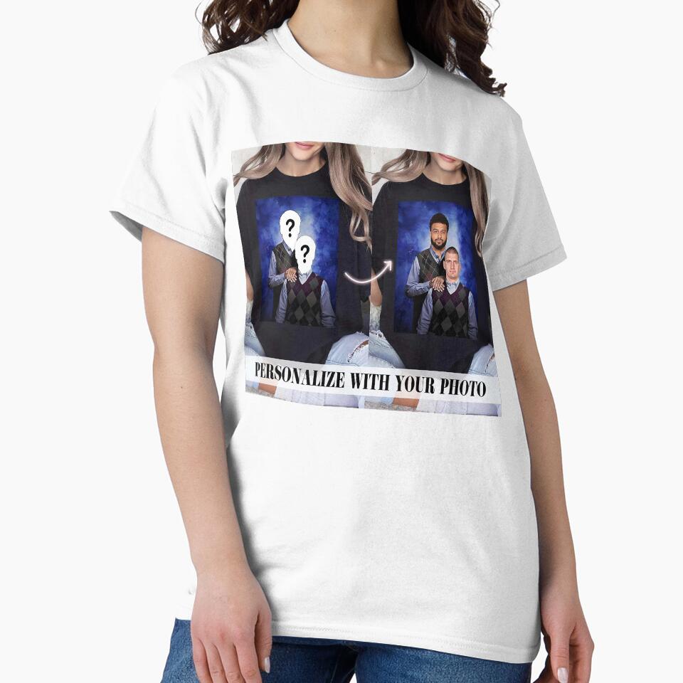 Custom Duo Portrait Tee – Personalized Funny Shirt-Dm for shirt size and color. by tshirtswonder