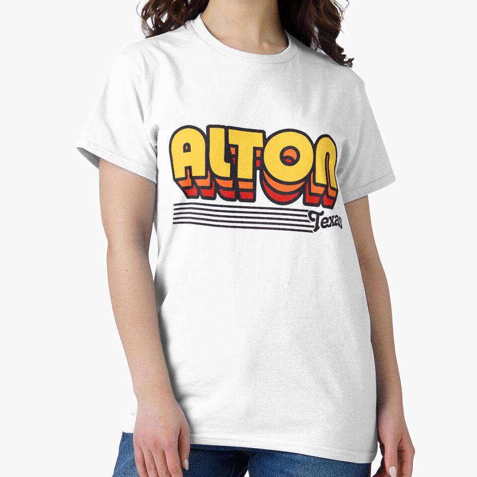 Alton, Texas | Retro Stripes by retroready