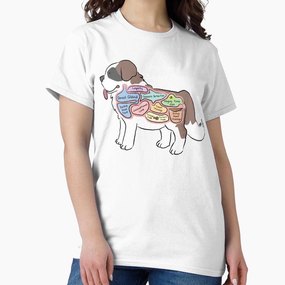 Anatomy of a Saint Bernard - Light Text by PemiDoodle