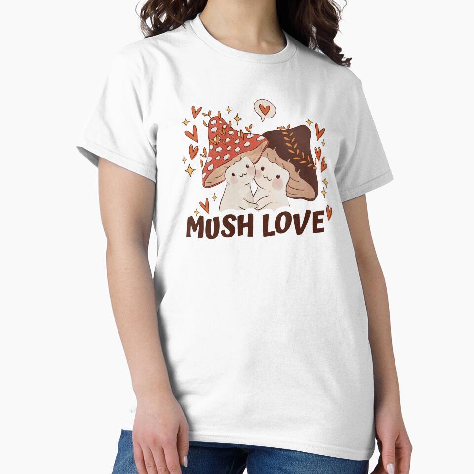 Cute Cottage Core Mushroom Valentine - Fairycore by Paperfly Studio