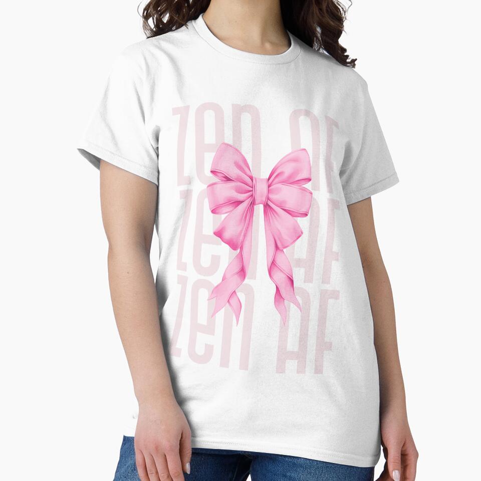 Zen AF cute pink vintage bow by SoulfulT