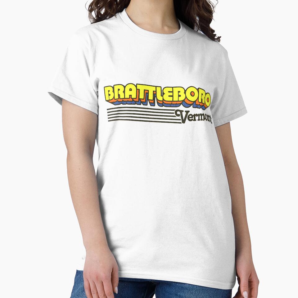 Brattleboro, Vermont | Retro Stripes by retroready