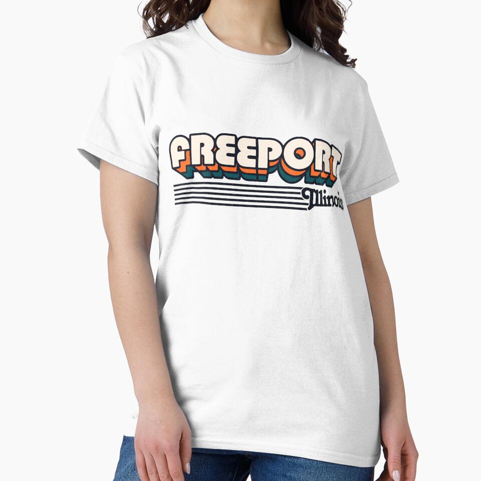 Freeport, Illinois | Retro Stripes by retroready