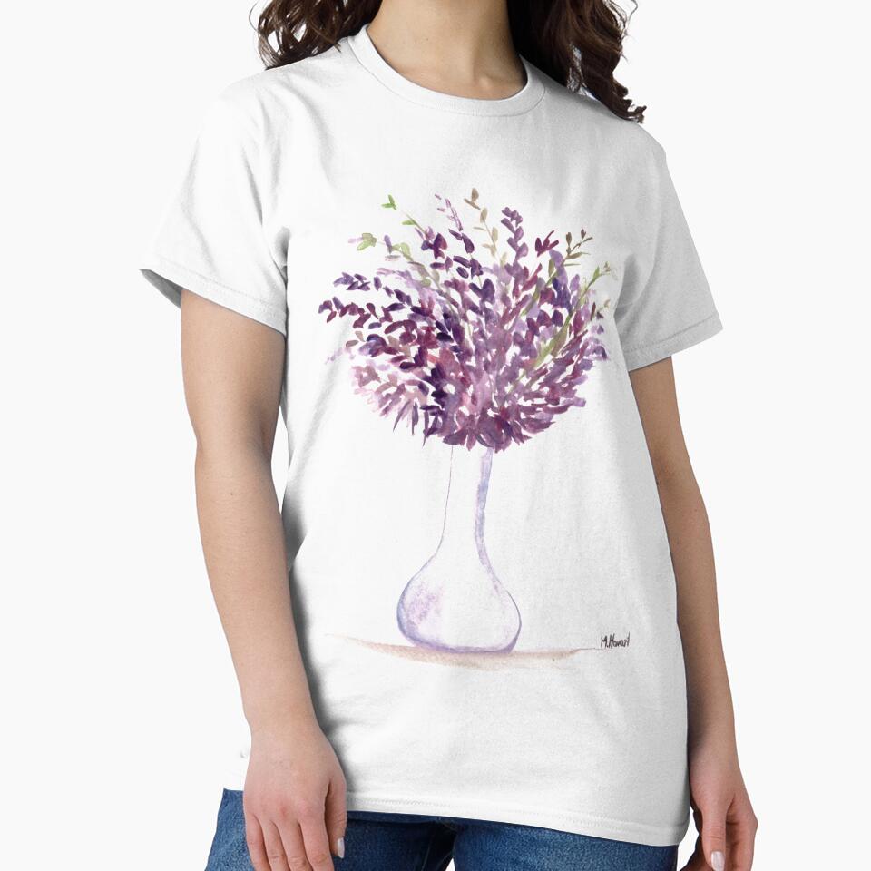 Bouquet Purple flowers in Vase by Monika Howarth