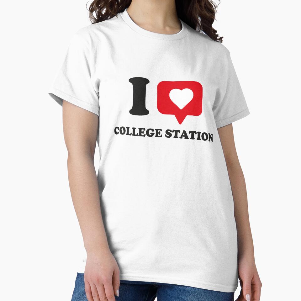 I Love College Station, I Heart College Station, Hometown College Station, Texas by Danylo Mikhnievych