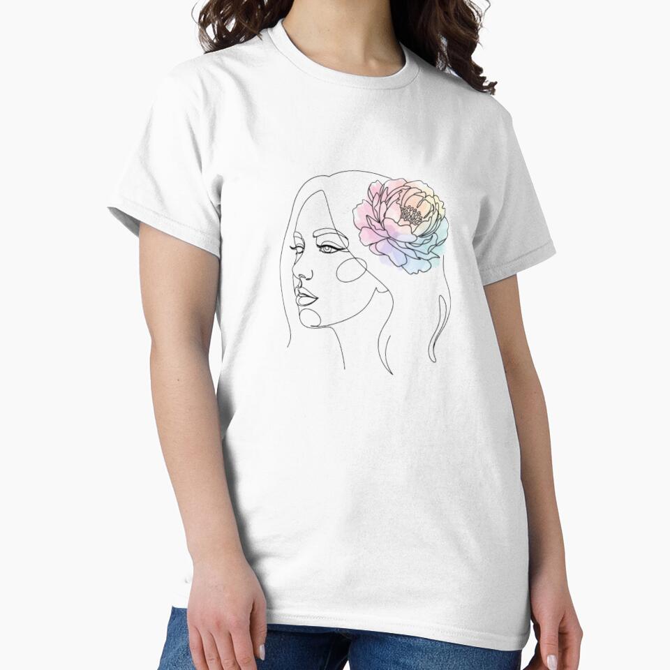 Minimalist Female Face in One Line by Mayverse