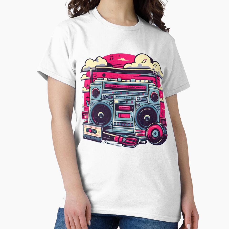 90's Retro Boombox by D-Dreamweaver