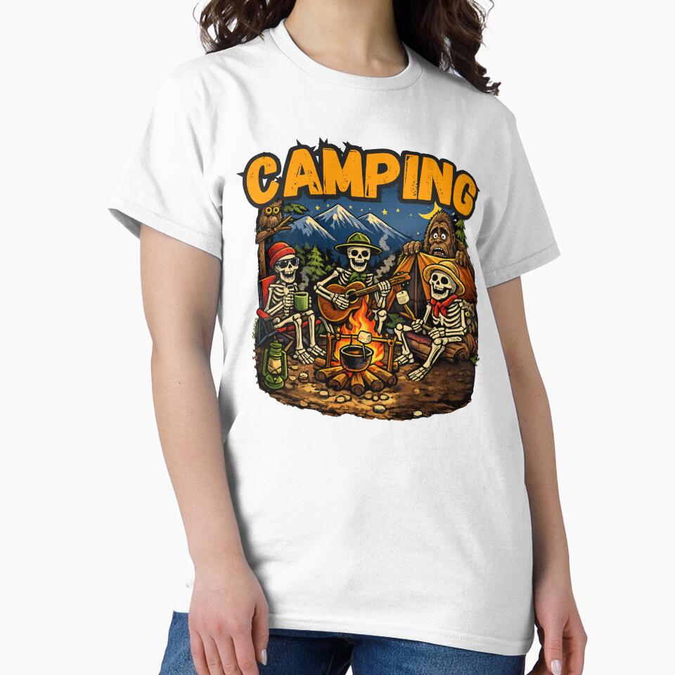 Skeletons Camping by IndieQuill