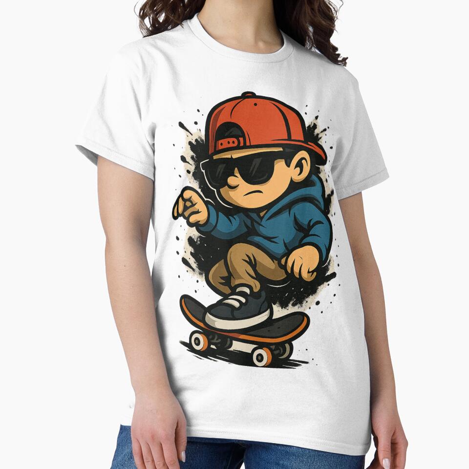 Cool Skater Kid by Tatko Designs