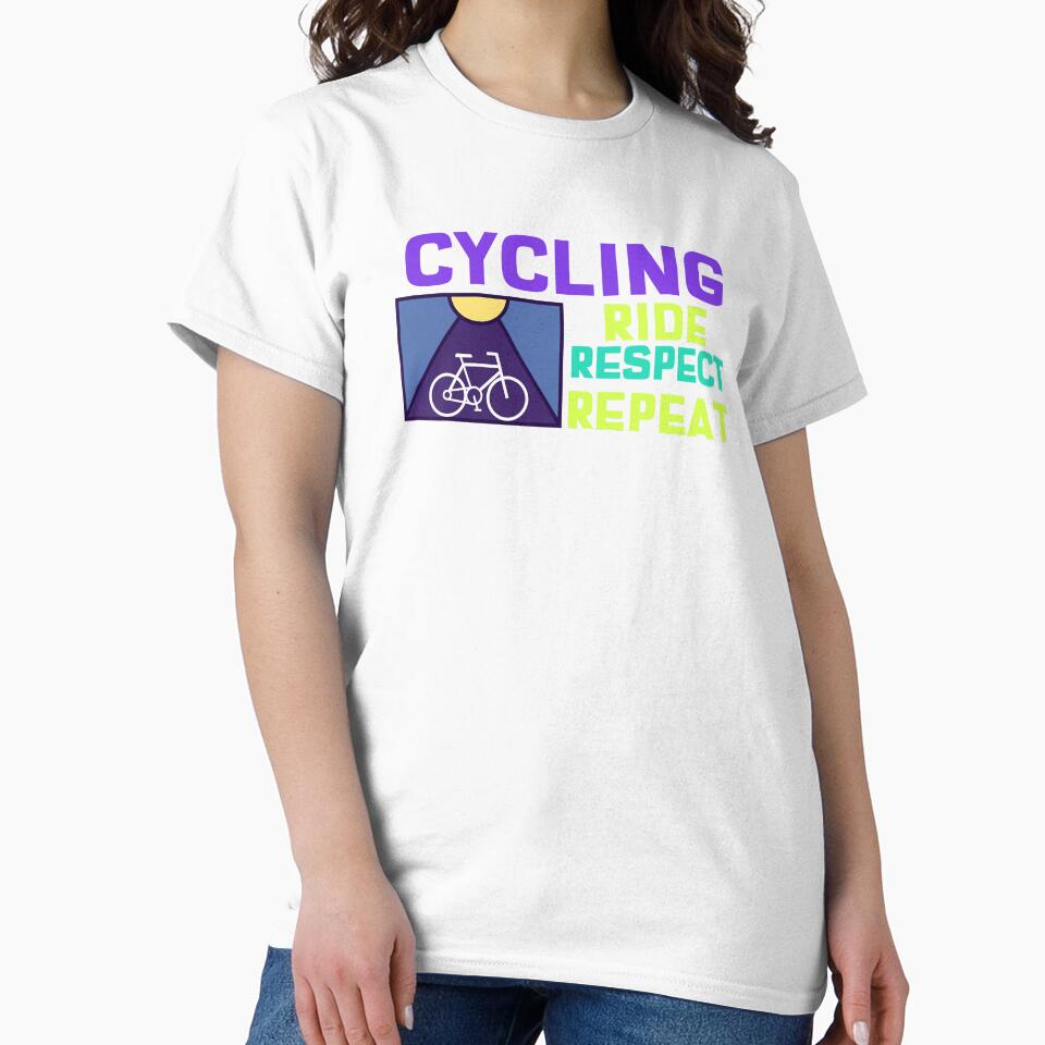 Cycling Ride Respect Repeat by DomTeesHaven