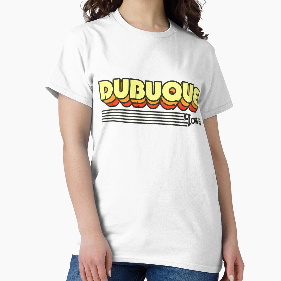 Dubuque, Iowa | Retro Stripes by retroready