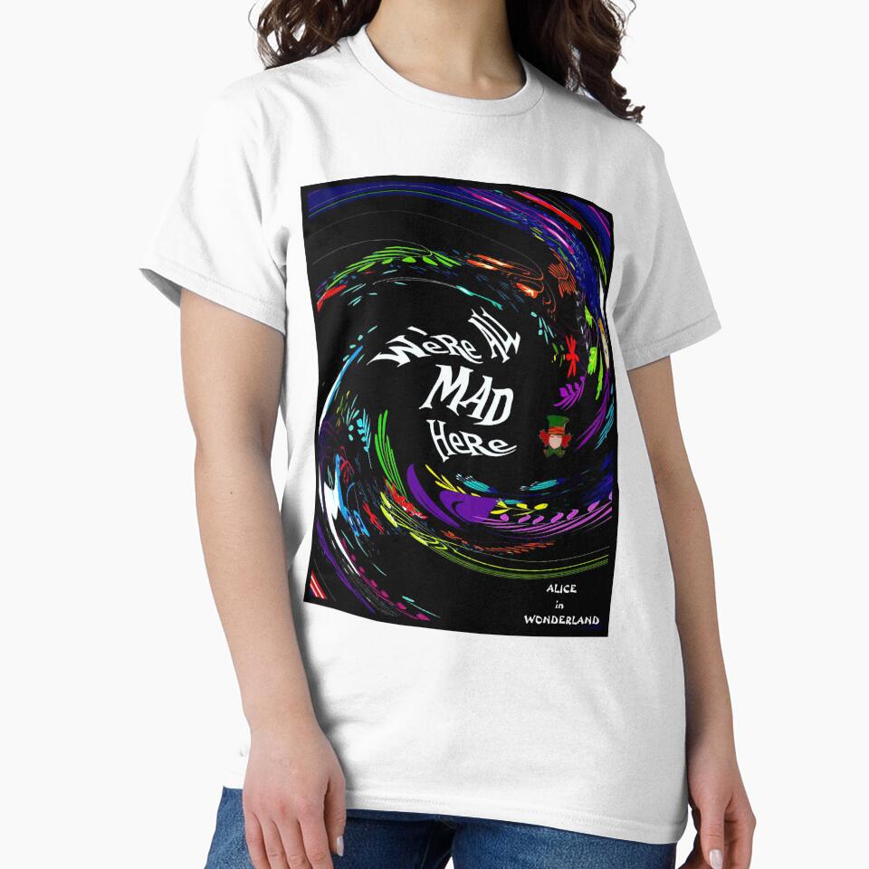 ALICE in WONDERLAND : Abstract Psychedelic Mad Fantasy Print by posterbobs