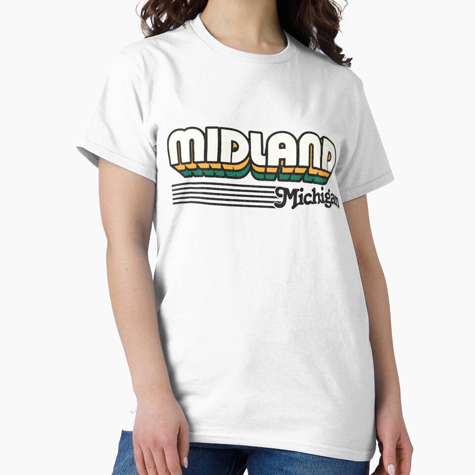 Midland, Michigan | Retro Stripes by retroready