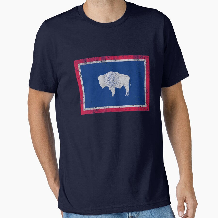 Vintage State Flag of Wyoming by frittata