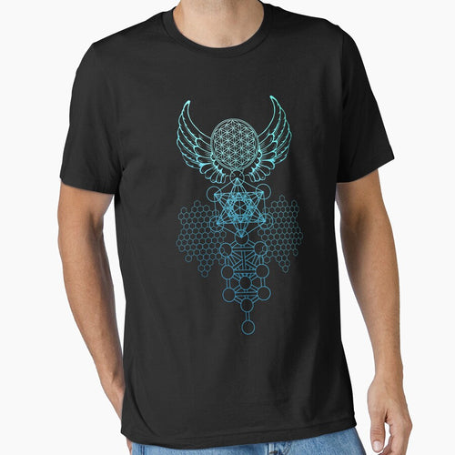 Abstract Sacred Geometry Flower of Life by Bluepress