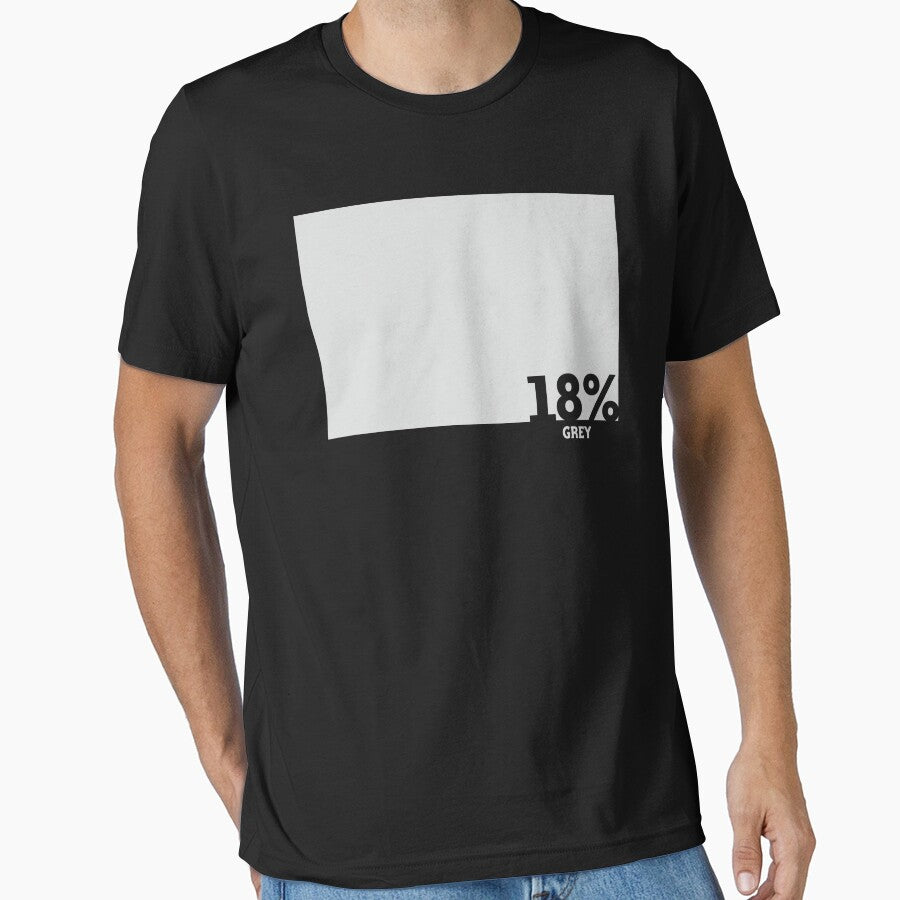 18% Grey Test Tee by Naf4d