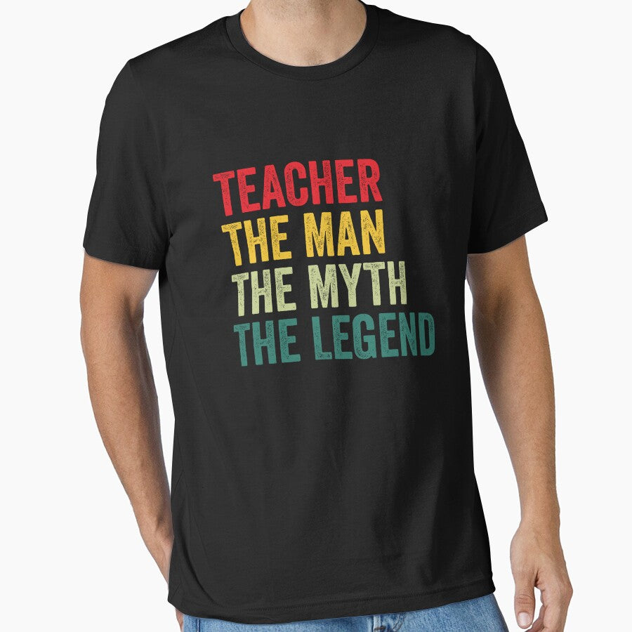Teacher Mens Gift, Man Myth Teacher Legend, Funny Teacher by vzrnmichsudops