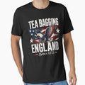 Tea Bagging England Since 1773 Retro Eagle 4th of July Tees by MatherFisher