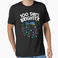 100 Days Brighter Happy 100 Days Of School Teachers Kids by THREE LITTLE BEANS