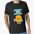 Squats Then Hamburgers Gym Kawaii Humor by AstronautMerch