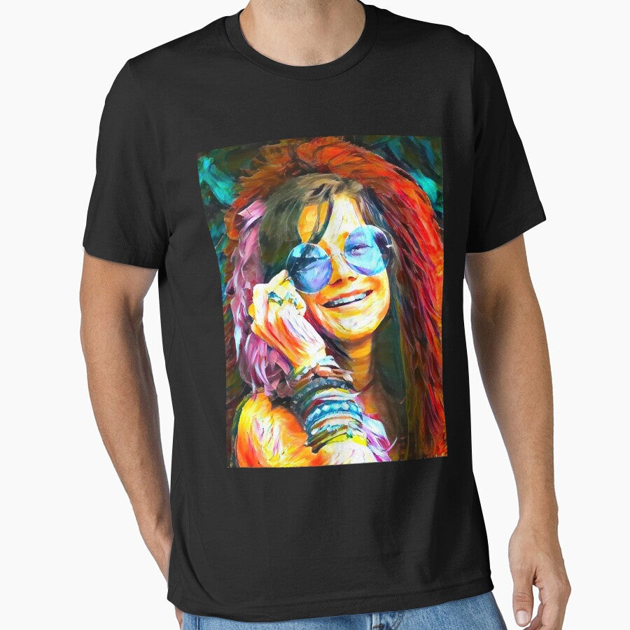 Janis Joplin T-shirt by donnaxzuvrachel