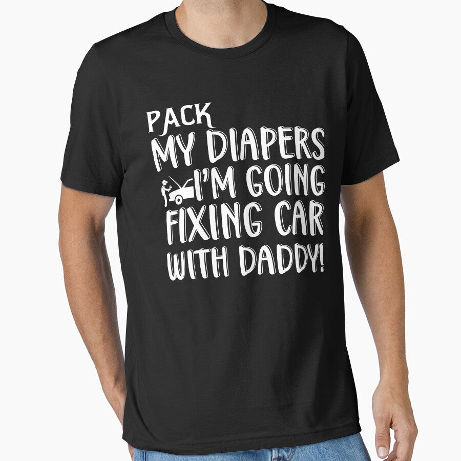 Pack My Diapers I'm Going  Fixing Car With Daddy / Car Mechanic/ Auto Mechanic by Tee Hub