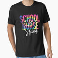 School Nurse Squad Gift Cute Tye Dye School Nurse Gear by DynamicDesign