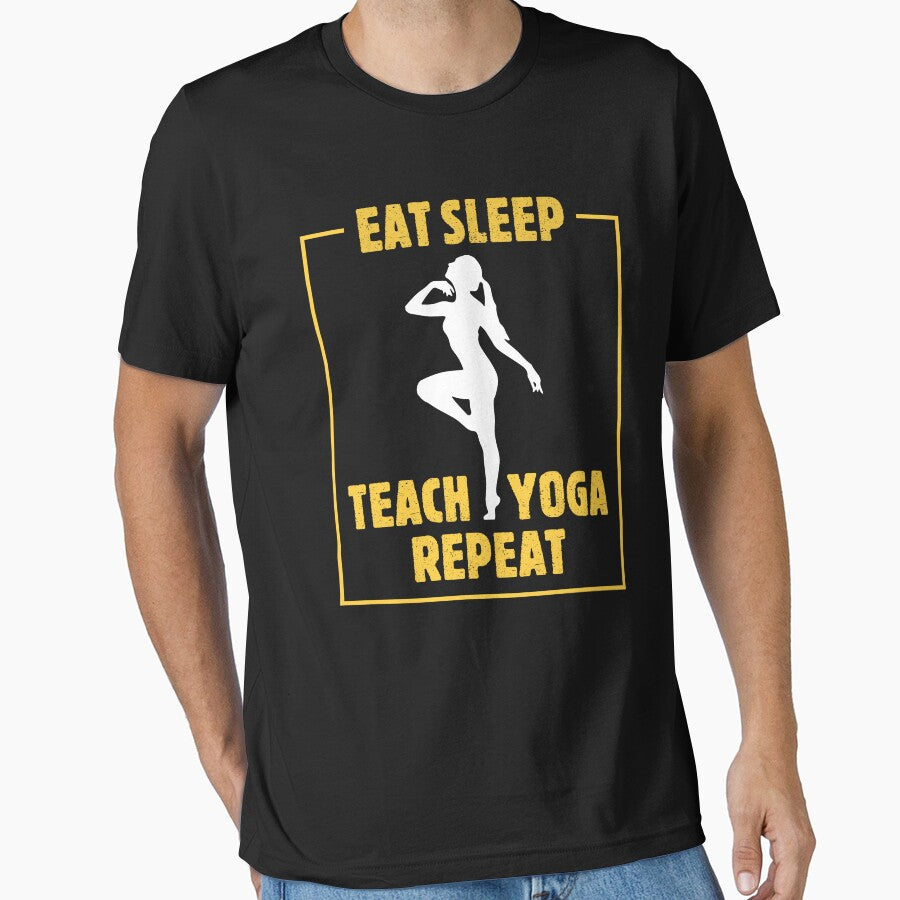 Eat Sleep Teach Yoga Repeat by teeperfect