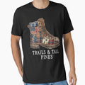 Trails & Tall Pines Shirt, Hiking Design by TeeVerse27