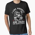 I Like Whiskey And Cigars and Maybe 3 People Funny Gorilla Monkey Sarcastic Saying by pansak