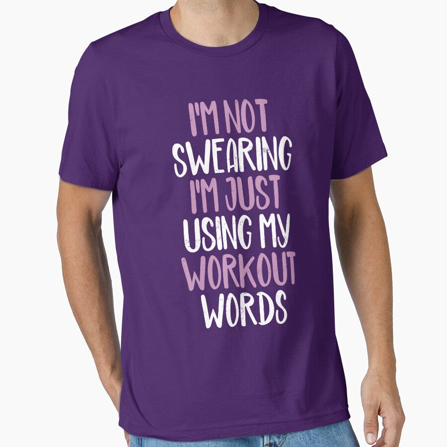 I'm Not Swearing I'm Just Using My Workout Words Funny Gym Fitness by WYGSTORE